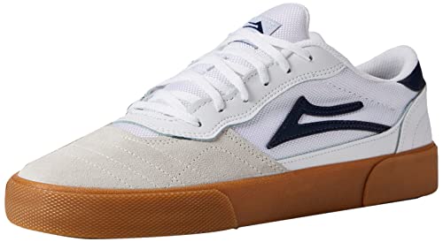 Lakai Herren Cambridge Skate Shoes - Performance Skateboardschuhe, Weiß/reflektierendes Wildleder, 42.5 EU von Lakai