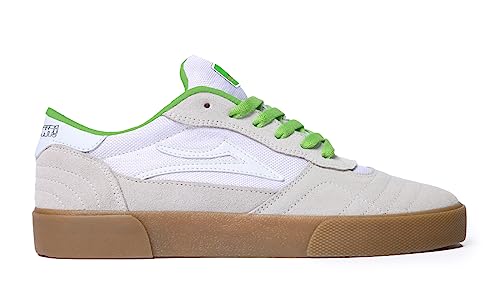 Lakai Skateboardschuhe Cambridge Yeah Right WhiteGreen Suede, Weiß/UV-grünes Wildleder, 11 von Lakai