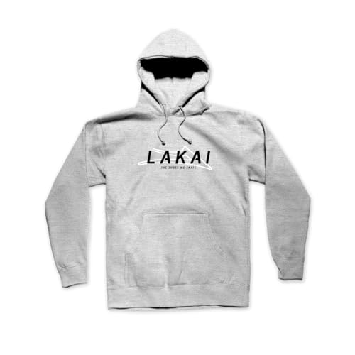 Lakai Stacked Hoodie - Heather Grey, Meliert, Grau, X-Large von Lakai