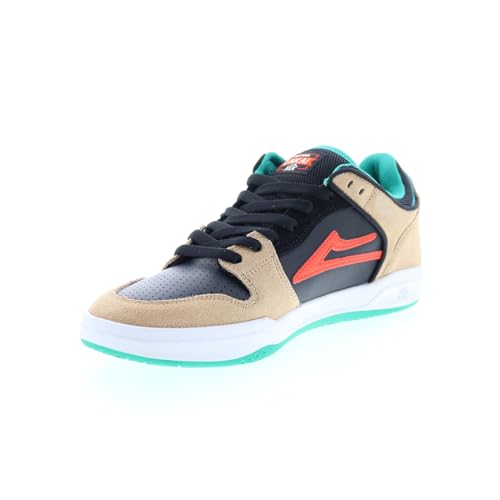 Lakai Telford Low Skateschuhe, Hellbraun/schwarzes Wildleder, 44 EU von Lakai