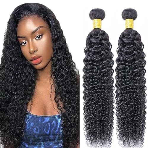 Lakaisa Curly Wave Human Hair Bundles Echthaar Tressen Extensions Sew in Hair Natural Black Real Hair Extensions 2 Bundles Unprocessed Virgin Hair for Woman 34 34 Zoll Lakaisa Curly Wave Human Hair Bundles Echthaar Tressen Extensions Sew in Hair Natural Black Real Hair Extensions 2 Bundles Unprocessed Virgin Hair for Woman 34 34 Zoll von Lakaisa