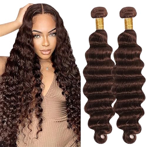 Lakaisa Deep Wave Human Hair Bundles Echthaar Tressen Extensions Sew in Hair Chocolate Brown Real Hair Extensions 2 Bundles Unprocessed Virgin Human Hair Minimal Smell for Woman 32 32 Zoll Lakaisa Deep Wave Human Hair Bundles Echthaar Tressen Extensions Sew in Hair Chocolate Brown Real Hair Extensions 2 Bundles Unprocessed Virgin Human Hair Minimal Smell for Woman 32 32 Zoll von Lakaisa