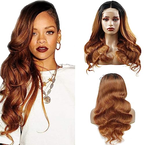 Lakaisa Human Hair Wig 4X4 HD Lace Front Wig Glueless Wig Wear and Go Perücke Echthaar Body Wave Wig Pre Plucked Natural Hairline with Baby Hair Free Part Brown Color for Women 22 Zoll von Lakaisa
