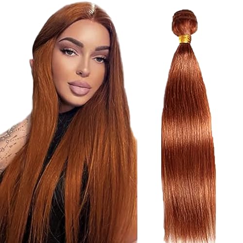 Lakaisa Straight Human Hair Bundles Blonde Human Hair Extensions Menschliches Haar Echthaar Tressen Extensions Sew in Hair Single Bundle Real Hair Low Shedding for Woman 12 Zoll von Lakaisa
