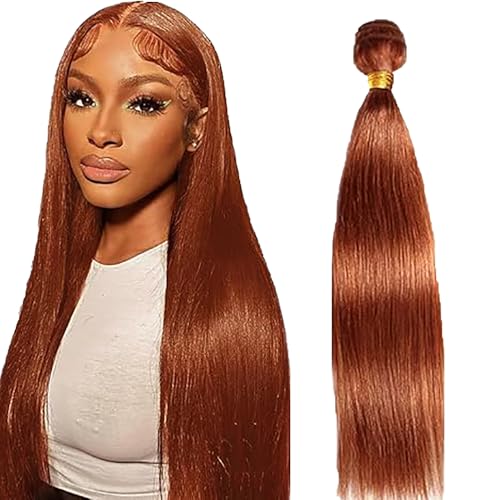 Lakaisa Straight Human Hair Bundles Blonde Human Hair Extensions Menschliches Haar Echthaar Tressen Extensions Sew in Hair Single Bundle Real Hair Low Shedding for Woman 14 Zoll von Lakaisa