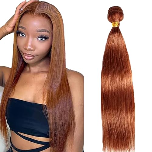 Lakaisa Straight Human Hair Bundles Blonde Human Hair Extensions Menschliches Haar Echthaar Tressen Extensions Sew in Hair Single Bundle Real Hair Low Shedding for Woman 16 Zoll von Lakaisa