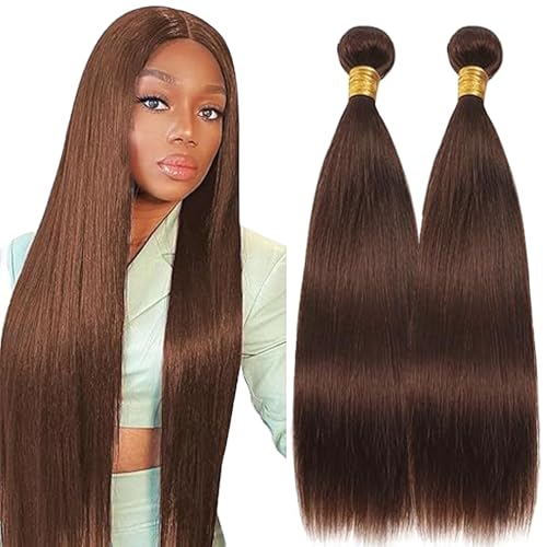 Lakaisa Straight Human Hair Bundles Echthaar Tressen Extensions Sew in Hair Chocolate Brown Real Hair Extensions 2 Bundles Unprocessed Virgin Human Hair Minimal Smell for Woman 16 16 Zoll Lakaisa Straight Human Hair Bundles Echthaar Tressen Extensions Sew in Hair Chocolate Brown Real Hair Extensions 2 Bundles Unprocessed Virgin Human Hair Minimal Smell for Woman 16 16 Zoll von Lakaisa