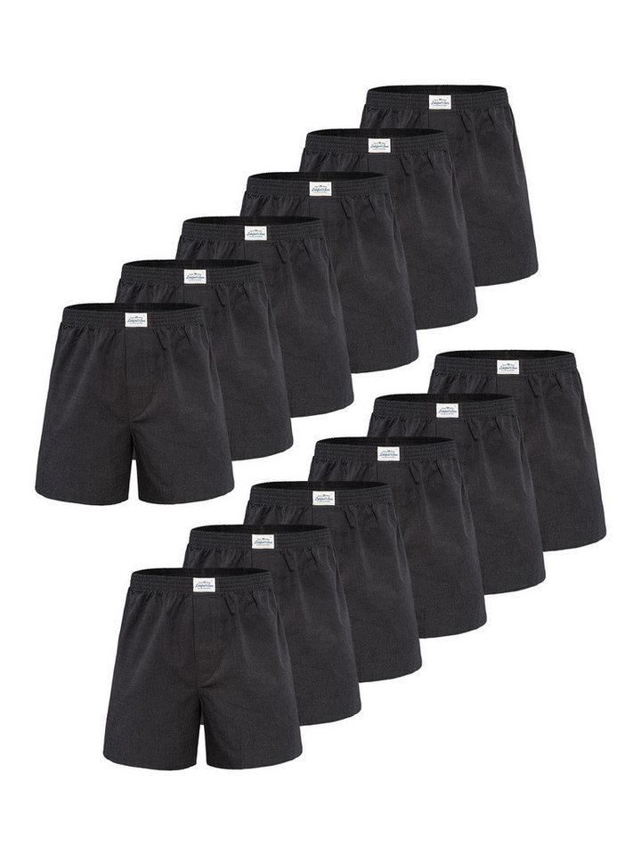 Lakeford & Sons Boxer American Boxershorts Herren 12-Pack in klassischen Designs (12-St) Boxershorts, Unterhose, Boxerbriefs von Lakeford & Sons
