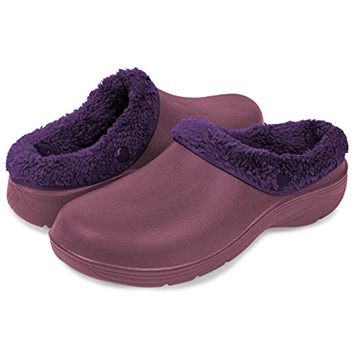 Lakeland Active Damen Gartenclogs Lorton Fleece gefüttert, pflaume, 39.5 EU von Lakeland Active