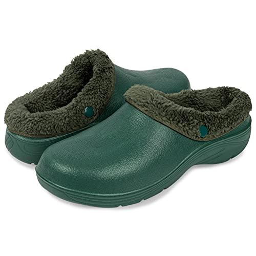 Lakeland Active Unisex Lorton Winter Gartenschuhe Clogs mit Fleece-Futter - Grün - 38 von Lakeland Active