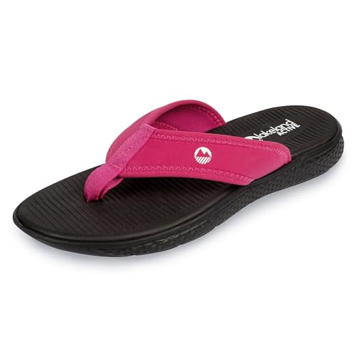 Lakeland Active Unisex Erwachsene Flimby Neopren Flip Flop Sandalen, schwarz/pink, 39 EU von Lakeland Active