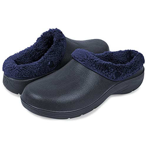 Lakeland Active Unisex Lorton Winter Gartenschuhe Clogs mit Fleece-Futter - Blau - 41 von Lakeland Active