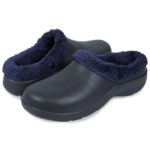 Lakeland Active Herren Lorton Gartenschuhe Clogs mit Fleecefutter,Ohne Verschluss 38 EU Navy Blau von Lakeland Active