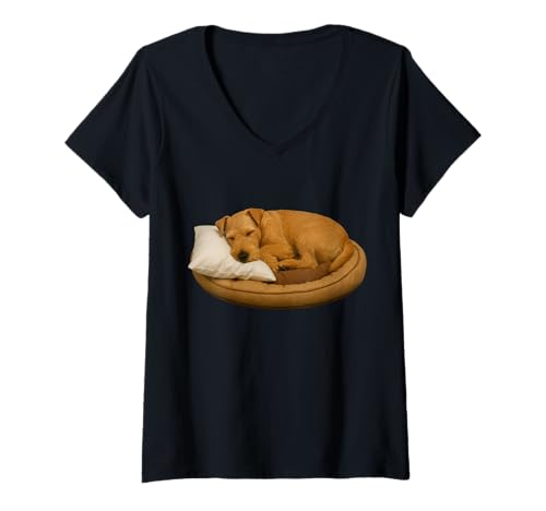 Damen Lakeland Terrier T-Shirt mit V-Ausschnitt Damen Lakeland Terrier T-Shirt mit V-Ausschnitt von Lakeland Dog