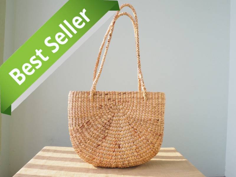 Stroh Strandtasche Strohtasche Schultertasche Handgewebtes Futter Damentasche Stroh Strandtasche Strohtasche Schultertasche Handgewebtes Futter Damentasche von LakeofLife
