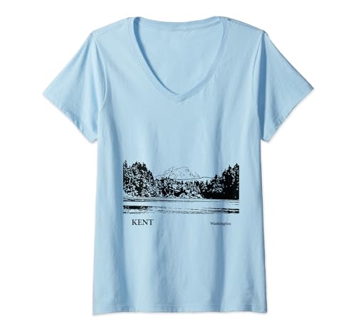 Damen Kent Washington T-Shirt mit V-Ausschnitt von Lakeric