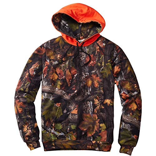 Lakeshore Jagd Hoodie, Camouflage Kapuzenpullover, wendbare Signal Warn Kapuze Real Tree/Orange, L von Lakeshore