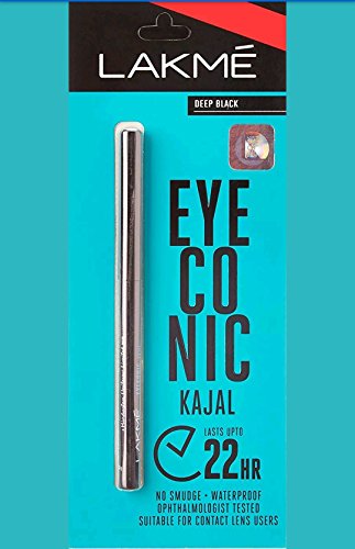 Top Zone Lakme Eyeconic Kajal, Deep Black, 0.35 G von LAKMÉ