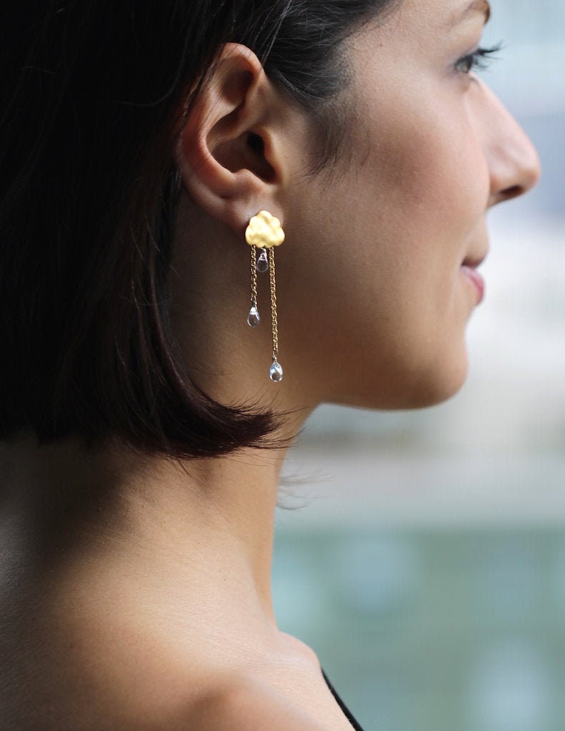 Goldwolke Regentropfen von LakooDesigns