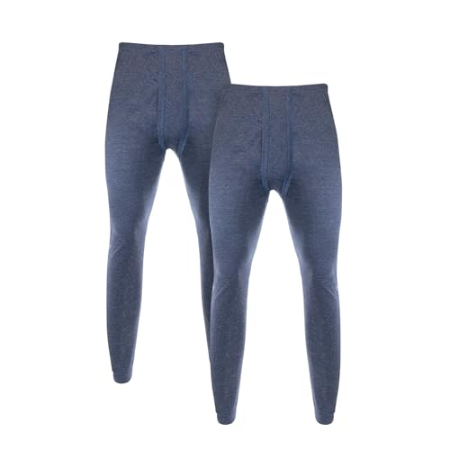 2er Pack Herren Thermo Unterhose, Lange Unterhosen Herren Baumwolle,Thermounterhose Herren Lang Thermo Leggings Herren Unterhosen Lang, Lange Unterhose für Herren ZD1522 BU M von Lakpoau