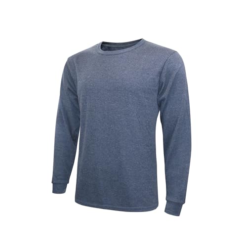 Lakpoau Thermoshirt Herren Langarm Thermounterwäsche Oberteil Thermounterwäsche Herren Thermo Unterhemd Innenfleece warmes Winter Unterwäsche Langarm Baumwolle BU 3XL ZD1501 von Lakpoau