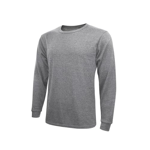 Lakpoau Thermoshirt Herren Langarm Thermounterwäsche Oberteil Thermounterwäsche Herren Thermo Unterhemd Innenfleece warmes Winter Unterwäsche Langarm Baumwolle DGY 4XL ZD1501 von Lakpoau