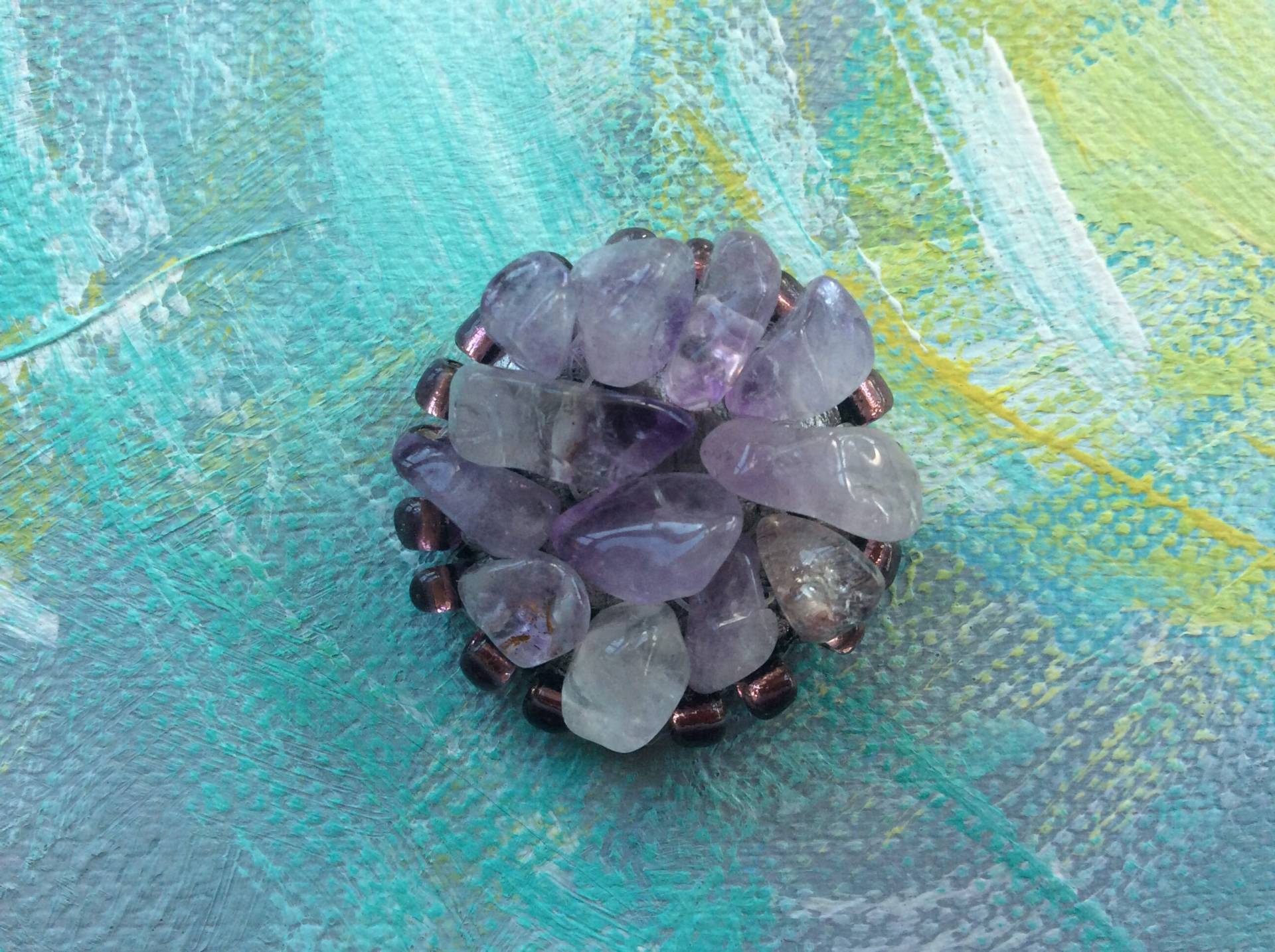 Amethyst Brosche Amethyst Brosche von Lakshmiknit