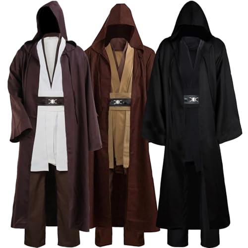 Laku Tunika-Kostüm für Herren, Tunika, Kapuzenmantel, komplettes Set, Halloween, Cosplay, Kostüm, Umhang-Set Laku Tunika-Kostüm für Herren, Tunika, Kapuzenmantel, komplettes Set, Halloween, Cosplay, Kostüm, Umhang-Set von Laku