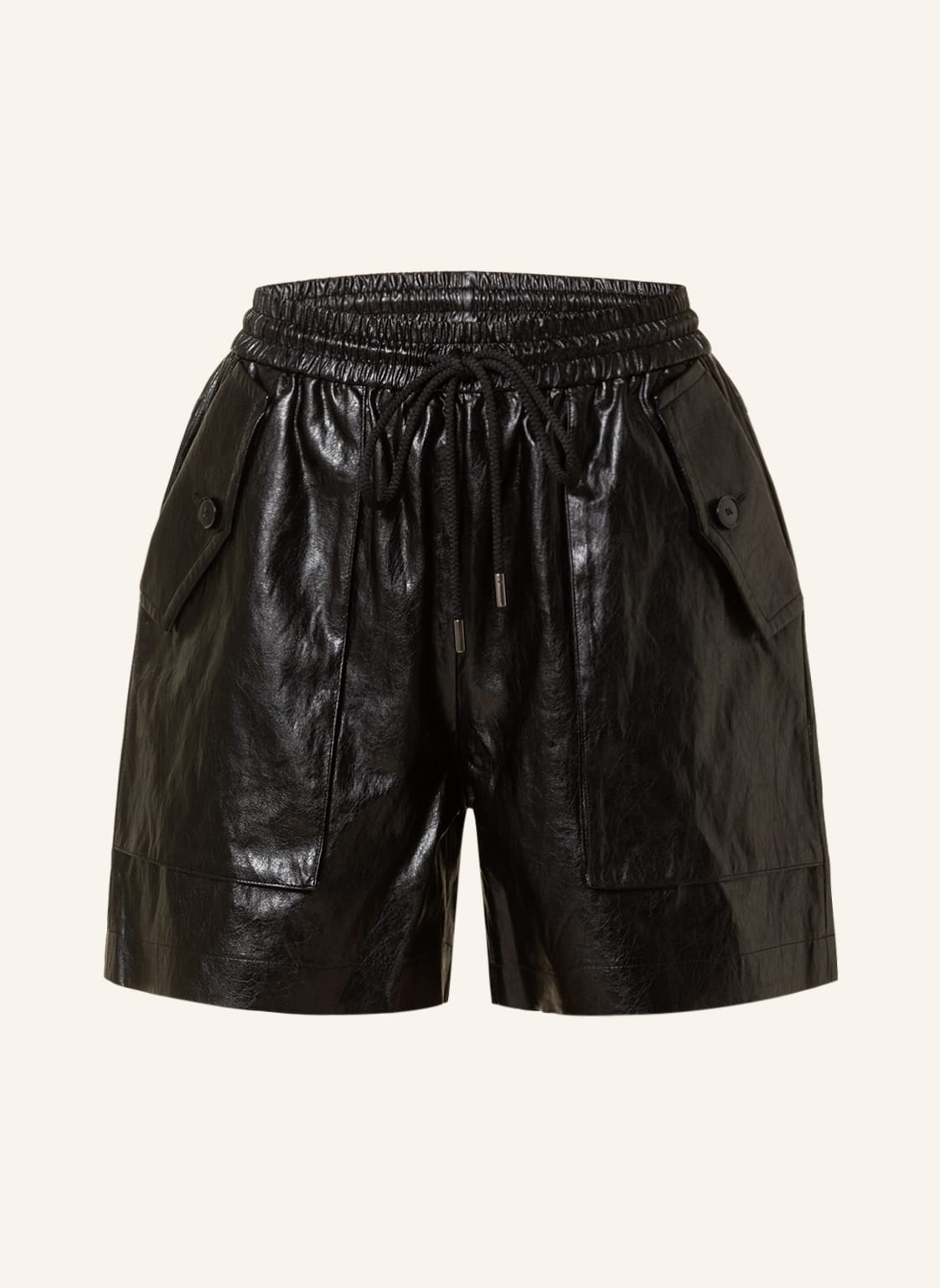 Lala Berlin Shorts Prani In Lederoptik schwarz von Lala Berlin