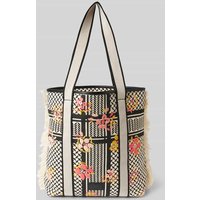 Lala Berlin Tote Bag mit Allover-Muster in Ecru, Größe One Size von Lala Berlin