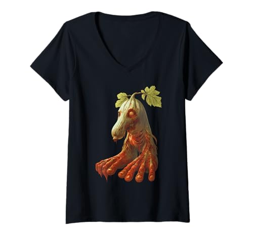 Damen Tric Zombie Baraboom Italian Brainrot Lustig Halloween T-Shirt mit V-Ausschnitt Damen Tric Zombie Baraboom Italian Brainrot Lustig Halloween T-Shirt mit V-Ausschnitt von LalaTungSahur