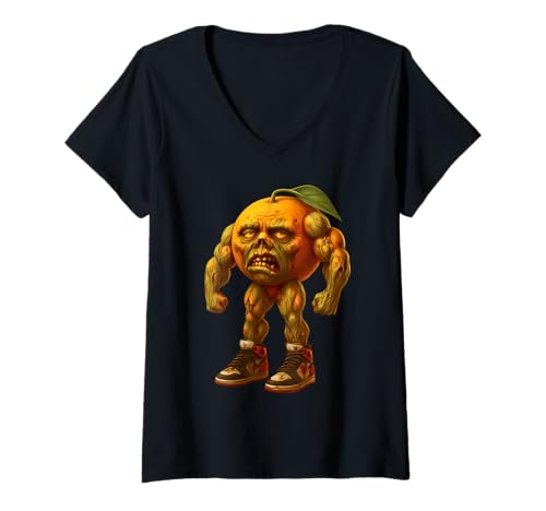 Damen U Din Dun Ma Zombie Italian Brainrot Lustig Halloween T-Shirt mit V-Ausschnitt Damen U Din Dun Ma Zombie Italian Brainrot Lustig Halloween T-Shirt mit V-Ausschnitt von LalaTungSahur