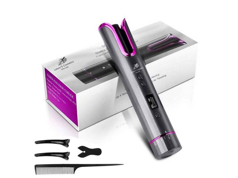 Lalano`S Cosmetics Lockenstab automatischer, kabelloser Smart Hair Curler (Lockendreher), Keramik Beschichtung mit doppelter Hitzeisolierung von Lalano`S Cosmetics