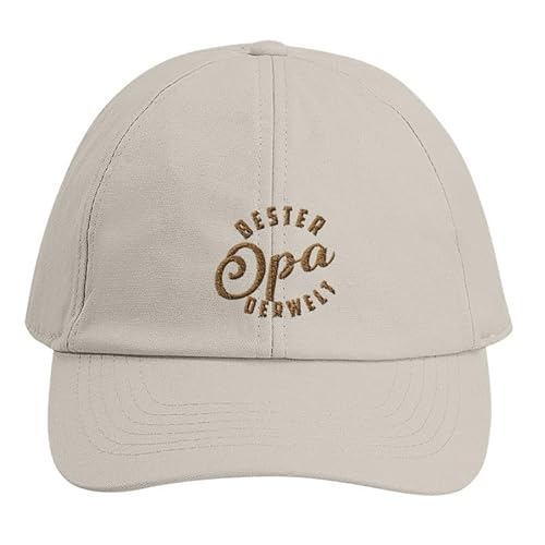 Lalasol Baseballkappen Bester Opa der Welt Geschenk für Papa Mann Vatertag Weihnachten oder Geburtstag - 100% Bio-Baumwolle von Lalasol