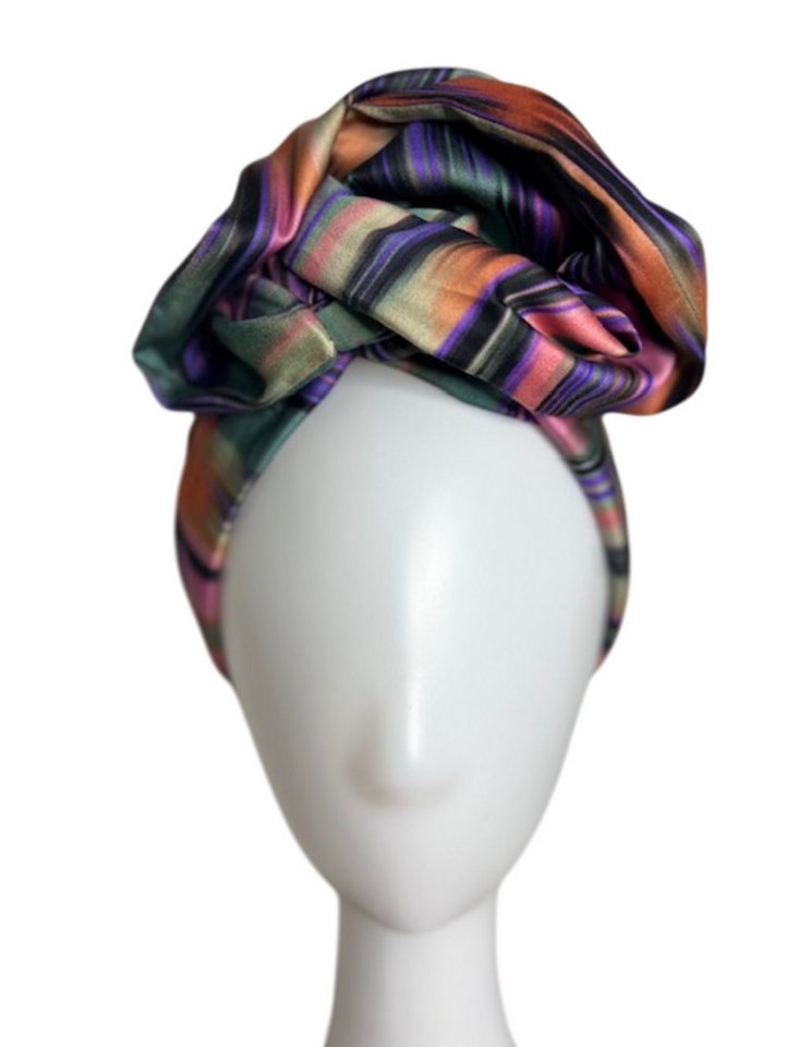 Lale Collection® Turban Eleganter Damen-Turban zum Binden Handarbeit Kopfschmuck Tuch Wrap, Kopfbedeckung, Stirnband, Kopfwrap, Stirntuch, Hijab, Kopftuch von Lale Collection®