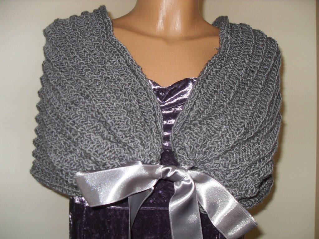 Brautmantel, Hochzeit Geknüpfter Bolero, Grauer Mantel.weiche Wolle.plus Größe Brautmantel, Hochzeit Geknüpfter Bolero, Grauer Mantel.weiche Wolle.plus Größe von Lalerosso