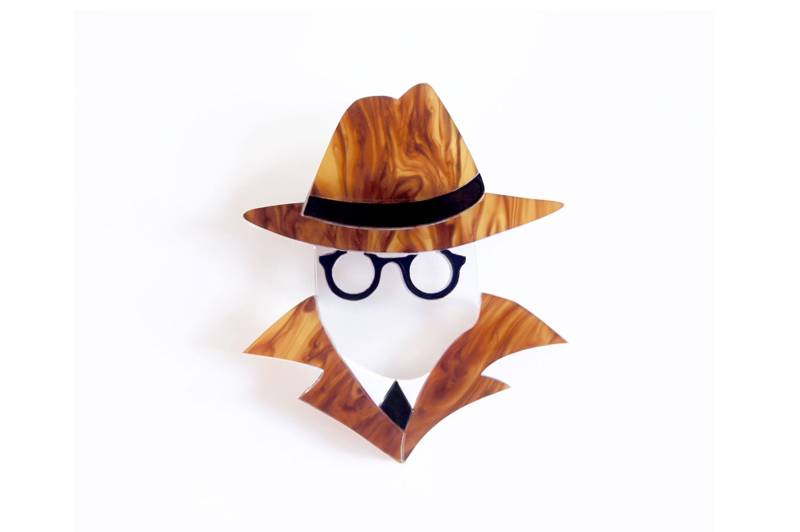 The Invisible Man Brosche Oder Halskette Von Laliblue The Invisible Man Brosche Oder Halskette Von Laliblue von LaliblueShop