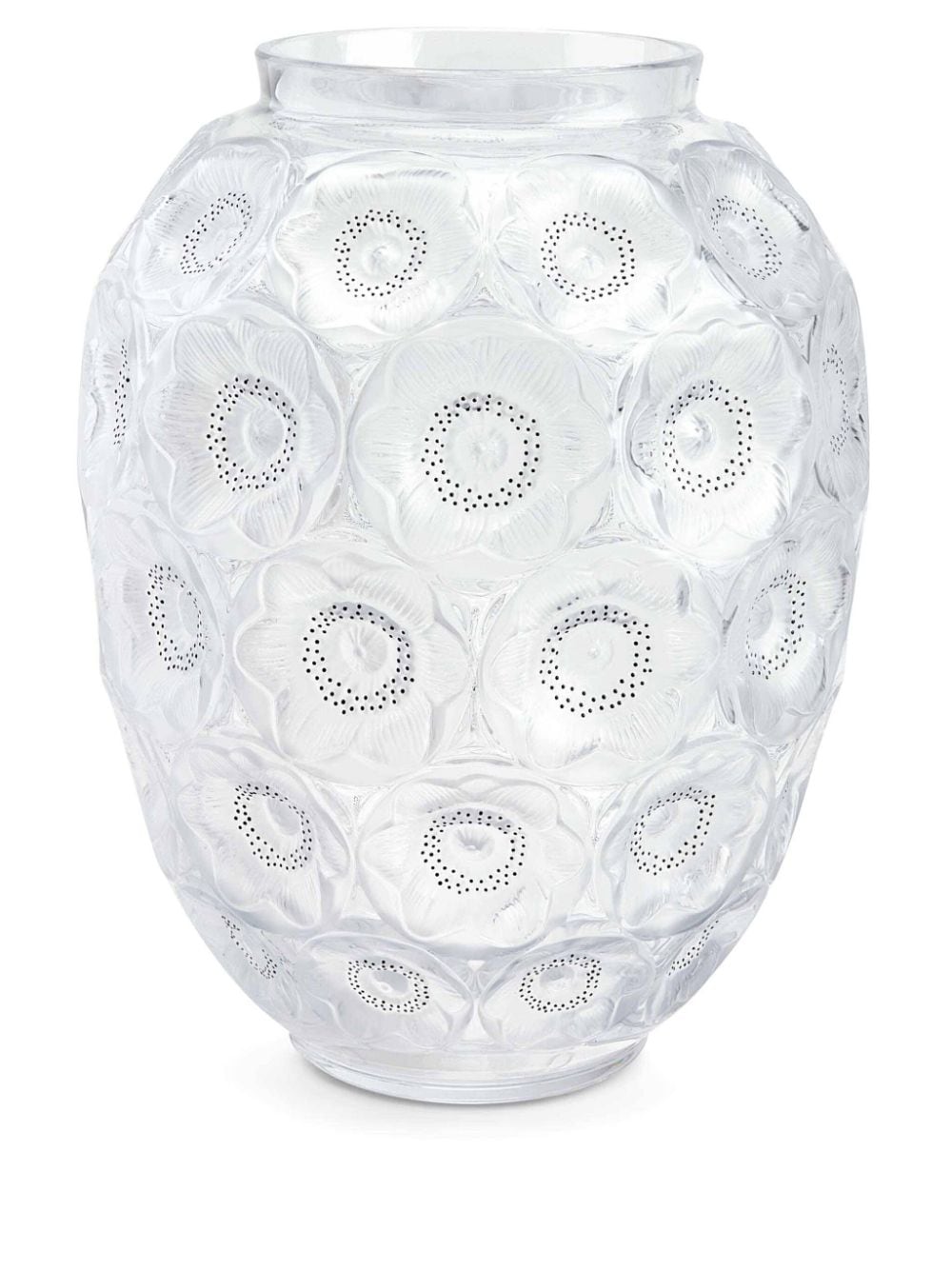 Lalique Anemones Grand Vase aus Kristall - Nude von Lalique