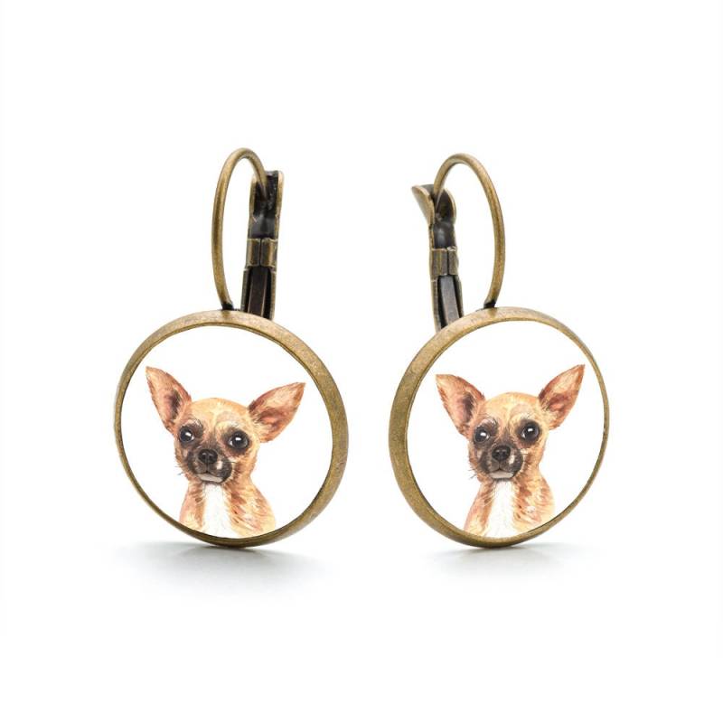 Baumelnde Ohrringe Chihuahua von LaluvJewelry