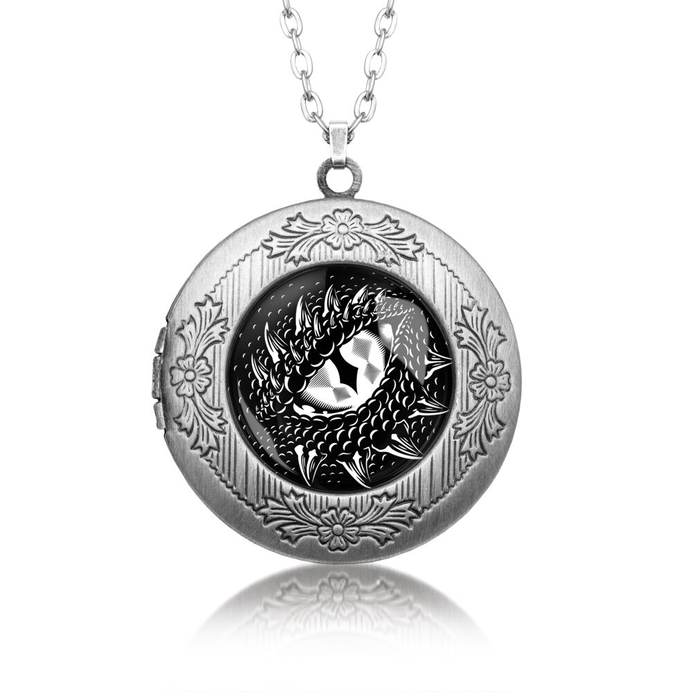 Medaillonkette Drachenauge Medaillonkette Drachenauge von LaluvJewelry