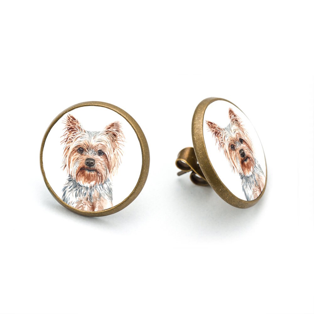 Ohrstecker Yorkshire-Terrier Ohrstecker Yorkshire-Terrier von LaluvJewelry