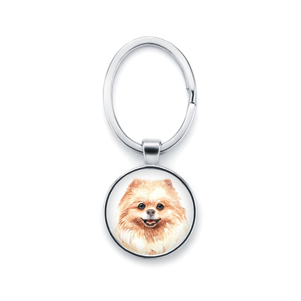 Schlüsselanhänger Pomeranian Spitz Schlüsselanhänger Pomeranian Spitz von LaluvJewelry