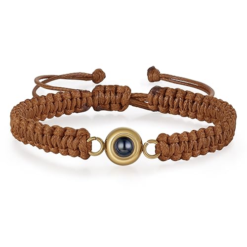 Lam Hub Fong Personalisiertes Foto Projektions Armband mit perlen Benutzerdefinierte Armband mit Bild Geschenk für Männer Familie (# 8) von Lam Hub Fong