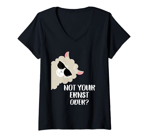 Damen Nicht dein Ernst Not your Ernst- Cooles Lama Alpaka Design T-Shirt mit V-Ausschnitt Damen Nicht dein Ernst Not your Ernst- Cooles Lama Alpaka Design T-Shirt mit V-Ausschnitt von Lama Alpaka Geschenkidee