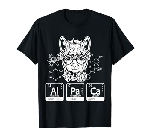 Alpaka-Periodensystem-T-Stück, Lama-Shirt, Chemie-T-Shirt T-Shirt Alpaka-Periodensystem-T-Stück, Lama-Shirt, Chemie-T-Shirt T-Shirt von Lama-Shirt | Alpaka-T-Stück | Chemie-T-Shirt