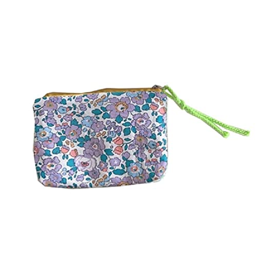 Lamala Kleine Kosmetik Make Up Tasche Floral Organizer Taschen für Frauen Lippenstift Make-up Kinder Geldbörse Münzbeutel Tasche niedliche Make-up-Tasche von Lamala