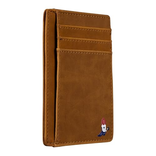 Slim Front Pocket Wallet PU Leather Khaki Card Holder RFID Blocking with Texas Souvenir Logo Gift for Texans and their lovers, Khaki, Texas Boot on Cardholder Slim Front Pocket Wallet PU Leather Khaki Card Holder RFID Blocking with Texas Souvenir Logo Gift for Texans and their lovers, Khaki, Texas Boot on Cardholder von Lamatar1