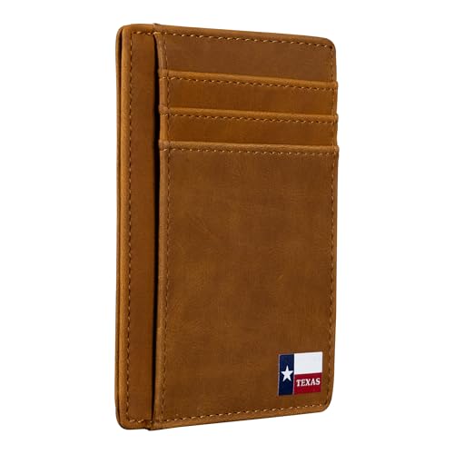 Slim Front Pocket Wallet PU Leather Khaki Card Holder RFID Blocking with Texas Souvenir Logo Gift for Texans and their lovers, Khaki, Texas-Flagge auf Kartenhalter Slim Front Pocket Wallet PU Leather Khaki Card Holder RFID Blocking with Texas Souvenir Logo Gift for Texans and their lovers, Khaki, Texas-Flagge auf Kartenhalter von Lamatar1
