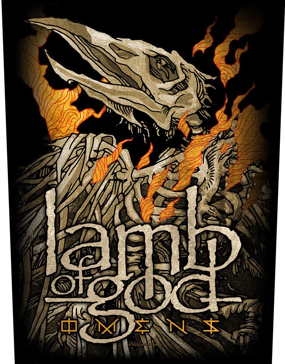 Lamb Of God Backpatch - Omens - multicolor  - Lizenziertes Merchandise! von Lamb Of God