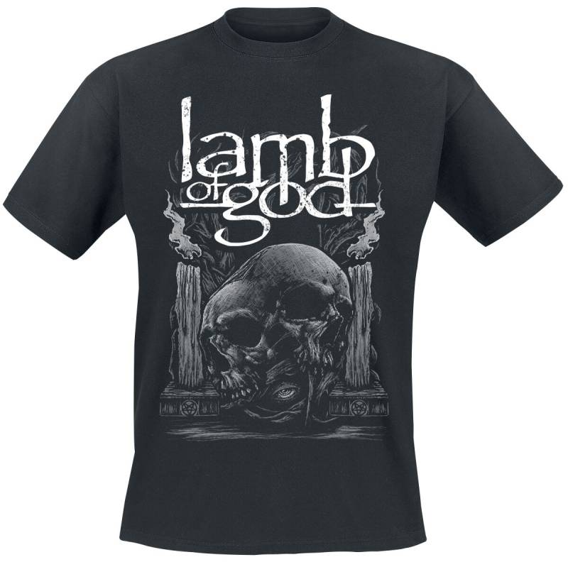 Lamb Of God Candle Skull T-Shirt schwarz in XXL von Lamb Of God